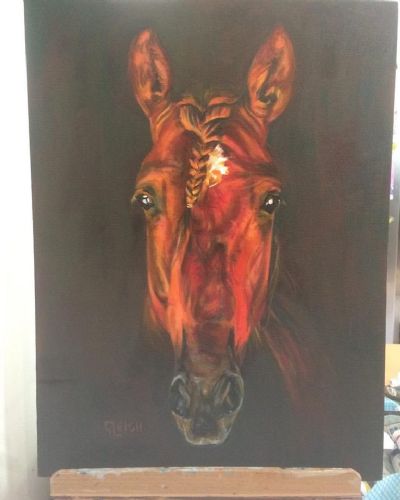 A4 Horse Portrait Painting